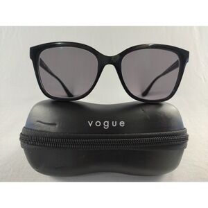 Vogue VO5426-S Sunglasses Women Black Square Frames Grey Lenses 54-18-140